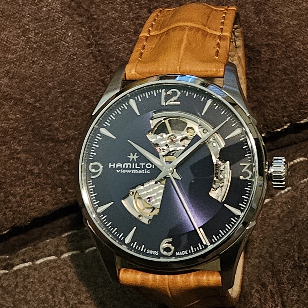 Men's Hamilton Jazzmaster Open Heart Watch